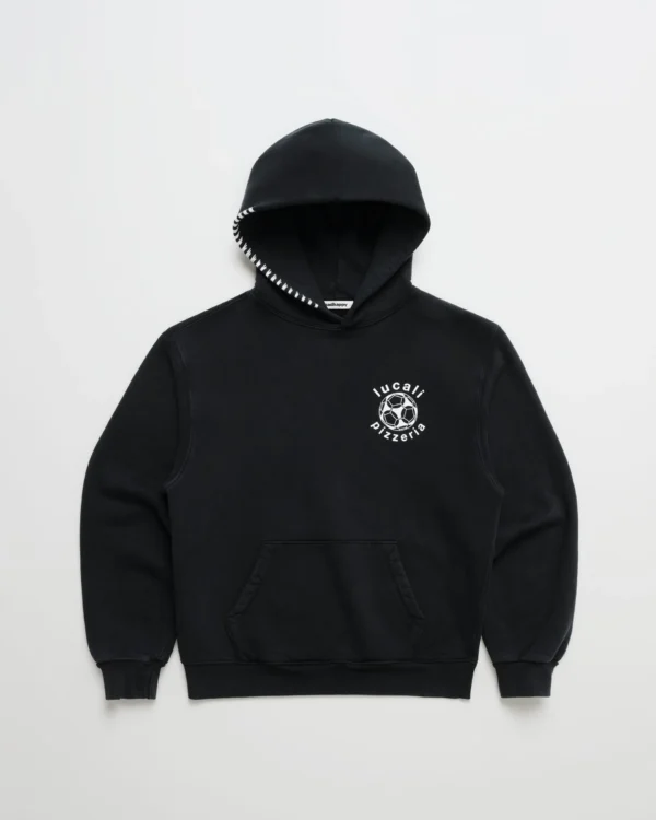 Front view of Lucali Fleece Hoodie