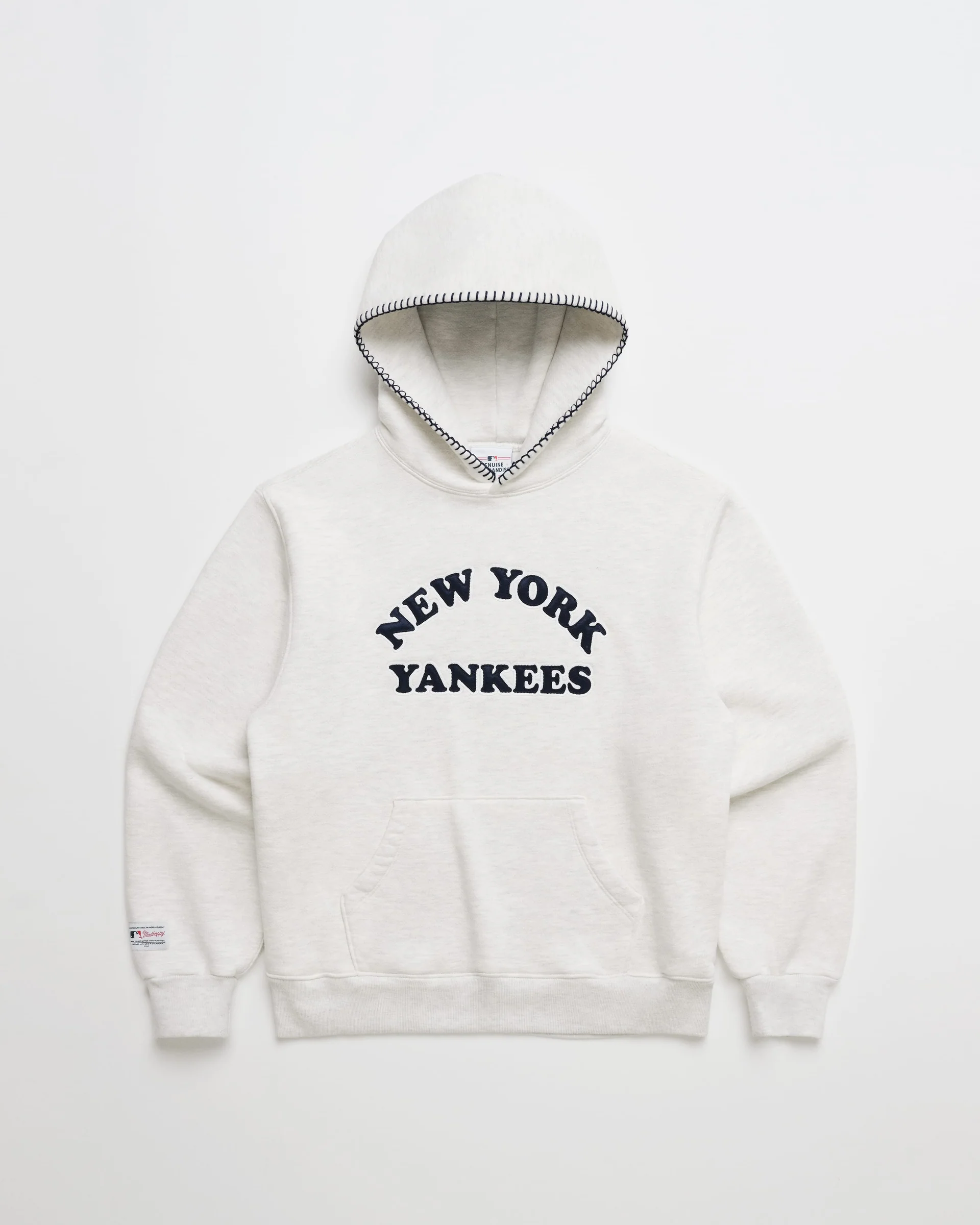 Front view of Yankees Cooper Applique Hoodie